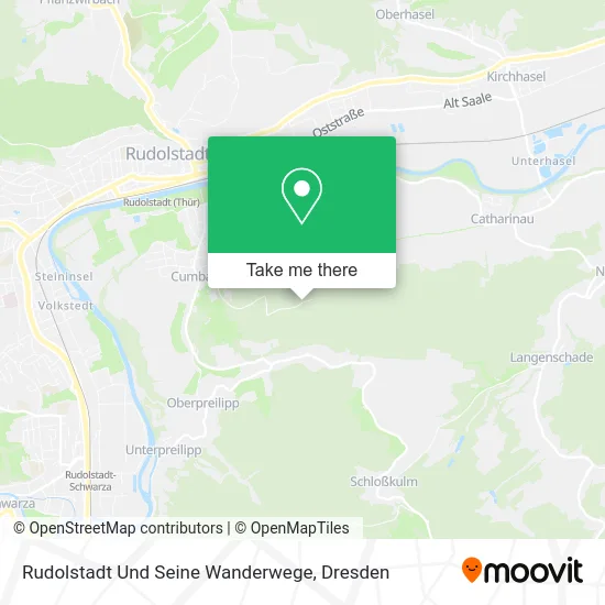 Rudolstadt Und Seine Wanderwege map