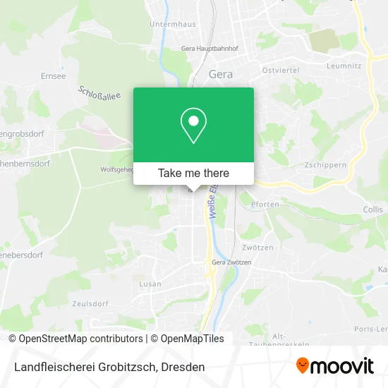 Карта Landfleischerei Grobitzsch