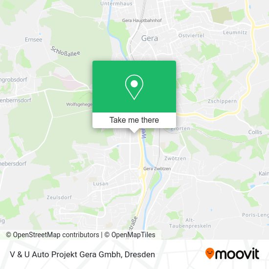 Карта V & U Auto Projekt Gera Gmbh
