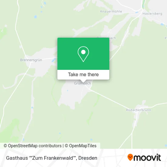 Карта Gasthaus ""Zum Frankenwald""