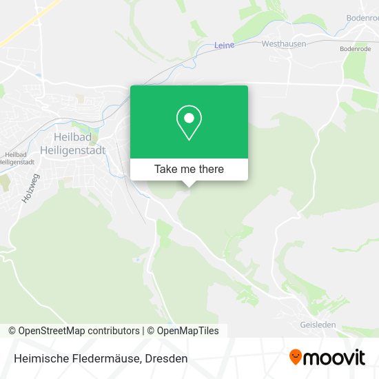 Карта Heimische Fledermäuse