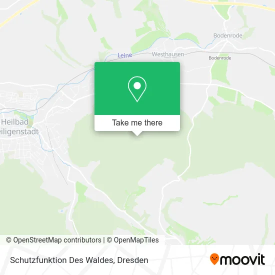 Карта Schutzfunktion Des Waldes