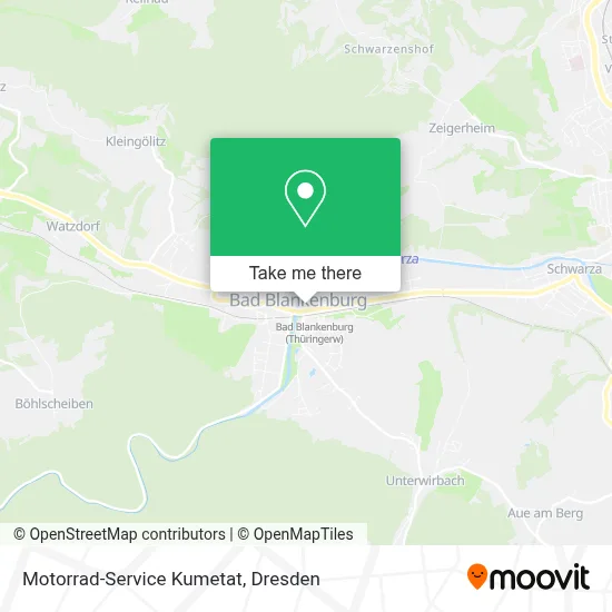 Motorrad-Service Kumetat map