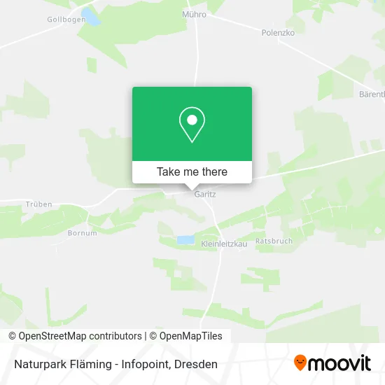 Карта Naturpark Fläming - Infopoint