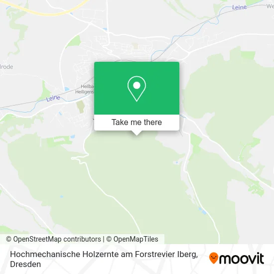 Карта Hochmechanische Holzernte am Forstrevier Iberg