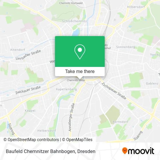 Карта Baufeld Chemnitzer Bahnbogen