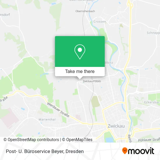 Карта Post- U. Büroservice Beyer