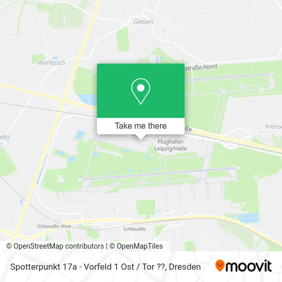 Карта Spotterpunkt 17a - Vorfeld 1 Ost / Tor ??