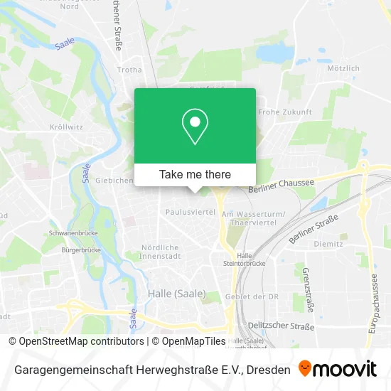 Карта Garagengemeinschaft Herweghstraße E.V.