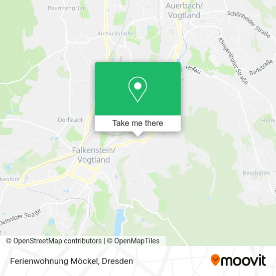Карта Ferienwohnung Möckel
