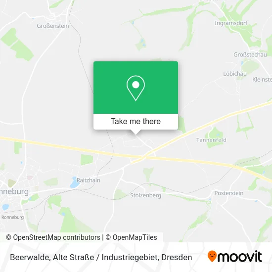 Карта Beerwalde, Alte Straße / Industriegebiet