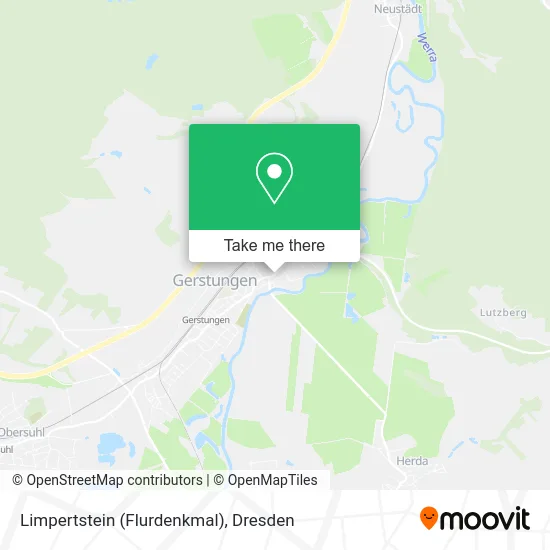 Карта Limpertstein (Flurdenkmal)