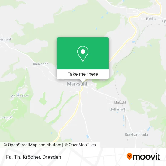 Карта Fa. Th. Kröcher