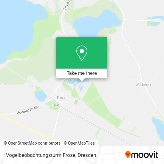 Карта Vogelbeobachtungsturm Frose