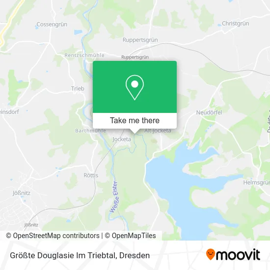 Карта Größte Douglasie Im Triebtal