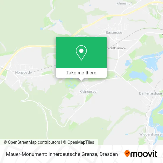 Карта Mauer-Monument: Innerdeutsche Grenze