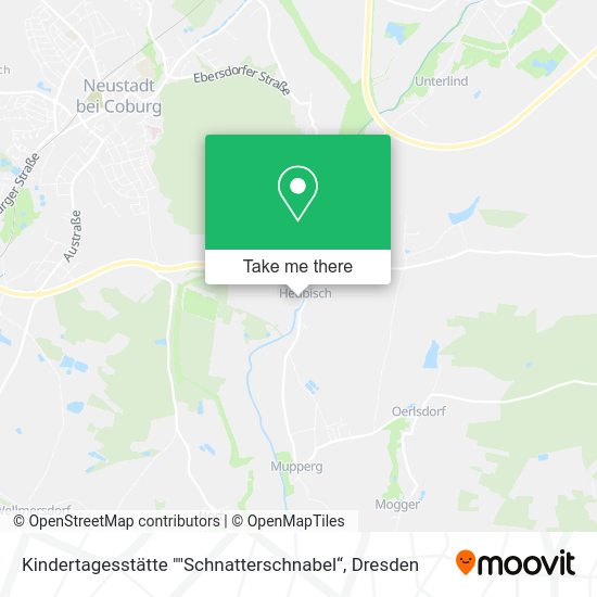Карта Kindertagesstätte ""Schnatterschnabel“