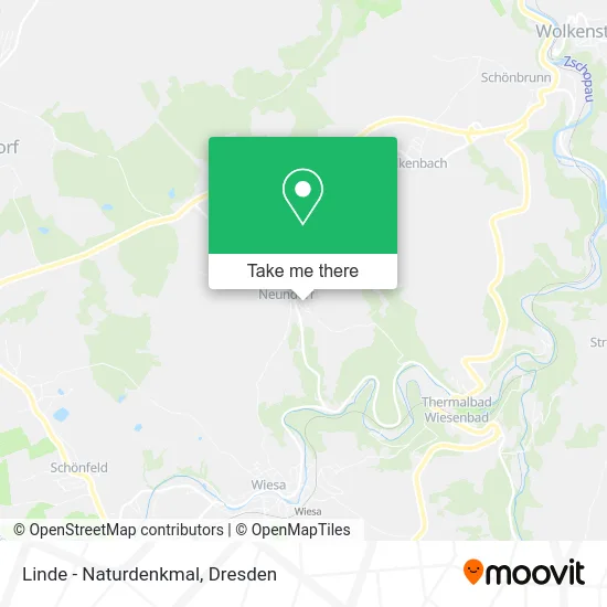 Карта Linde - Naturdenkmal