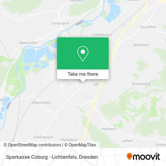 Карта Sparkasse Coburg - Lichtenfels