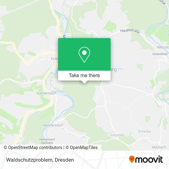 Карта Waldschutzproblem