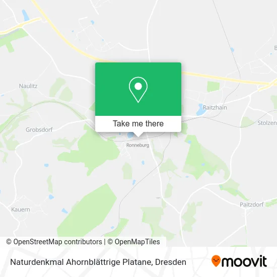 Карта Naturdenkmal Ahornblättrige Platane