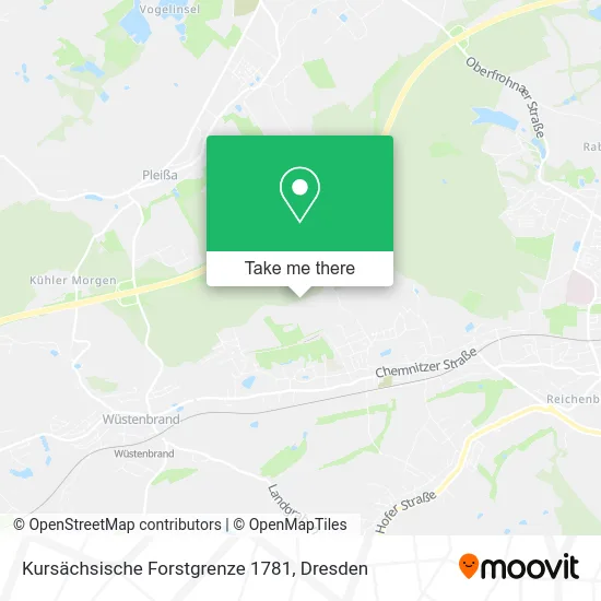 Карта Kursächsische Forstgrenze 1781