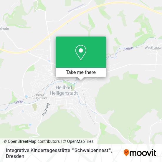 Карта Integrative Kindertagesstätte ""Schwalbennest""