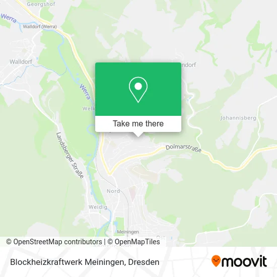 Карта Blockheizkraftwerk Meiningen