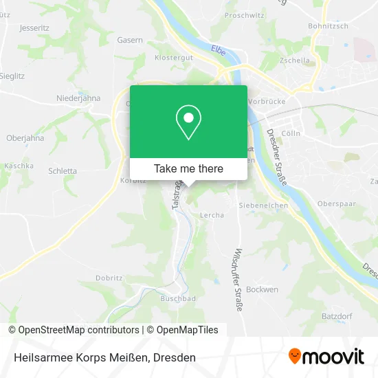 Карта Heilsarmee Korps Meißen
