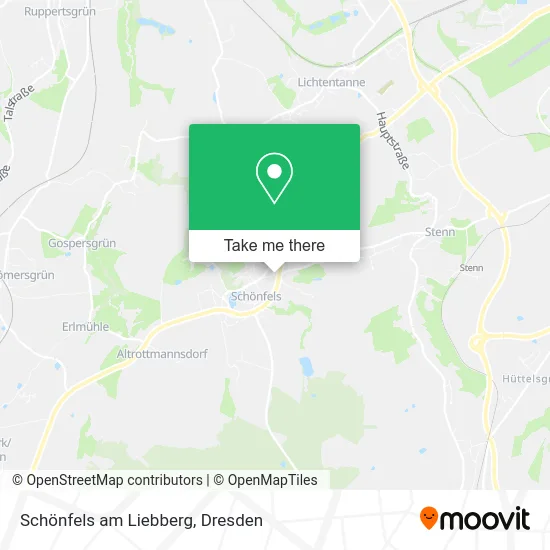 Карта Schönfels am Liebberg