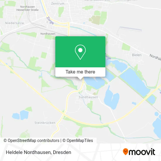 Карта Heldele Nordhausen