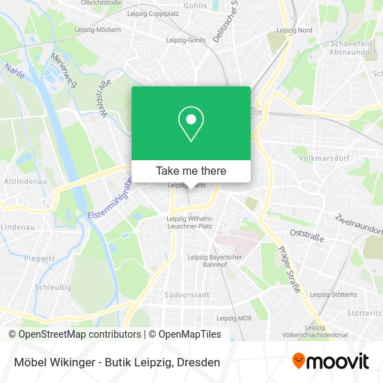 Карта Möbel Wikinger - Butik Leipzig