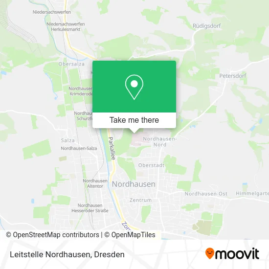 Карта Leitstelle Nordhausen