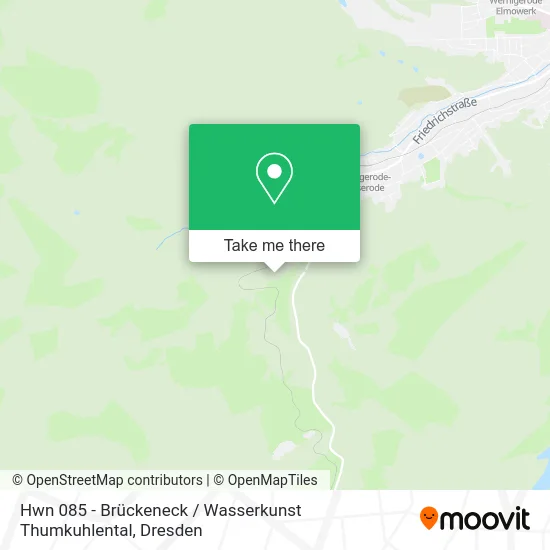 Hwn 085 - Brückeneck / Wasserkunst Thumkuhlental map