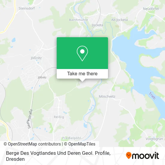 Карта Berge Des Vogtlandes Und Deren Geol. Profile