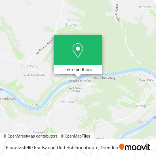 Карта Einsetzstelle Für Kanus Und Schlauchboote
