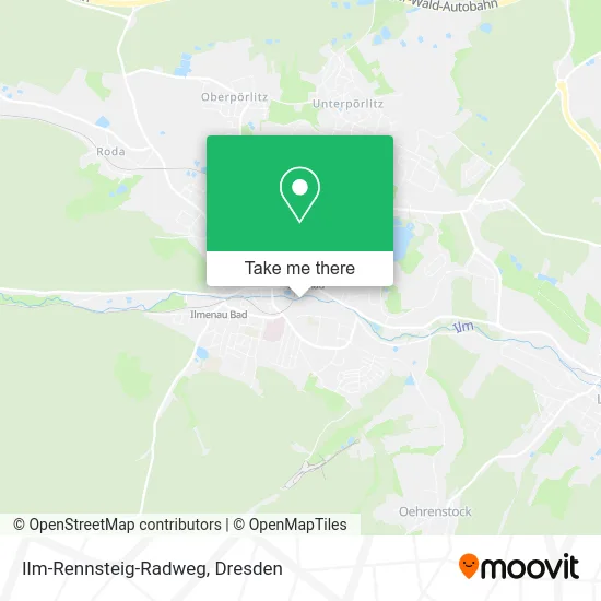 Карта Ilm-Rennsteig-Radweg