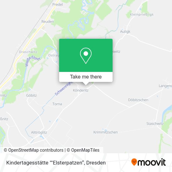 Карта Kindertagesstätte ""Elsterpatzen“