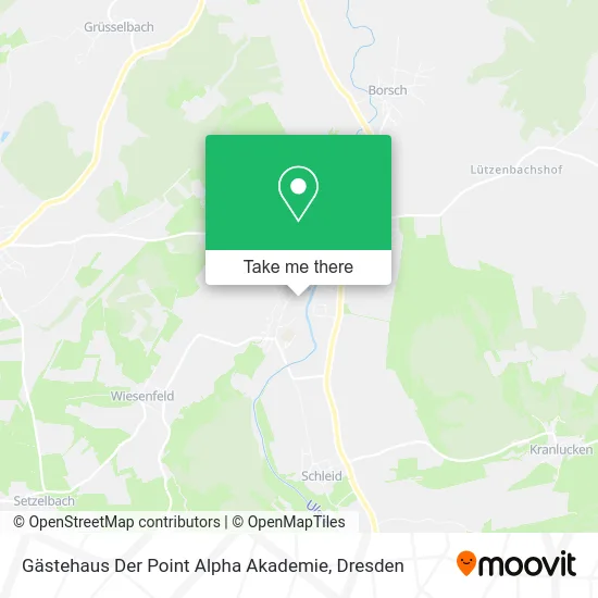 Карта Gästehaus Der Point Alpha Akademie