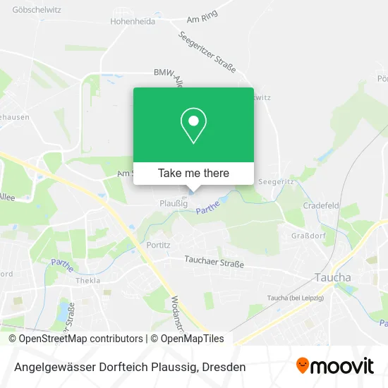 Angelgewässer Dorfteich Plaussig map