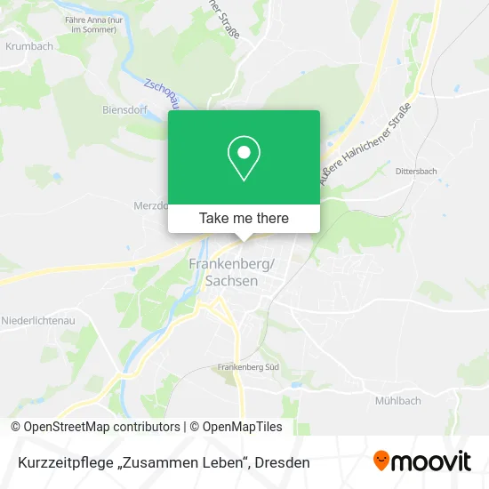 Карта Kurzzeitpflege „Zusammen Leben“