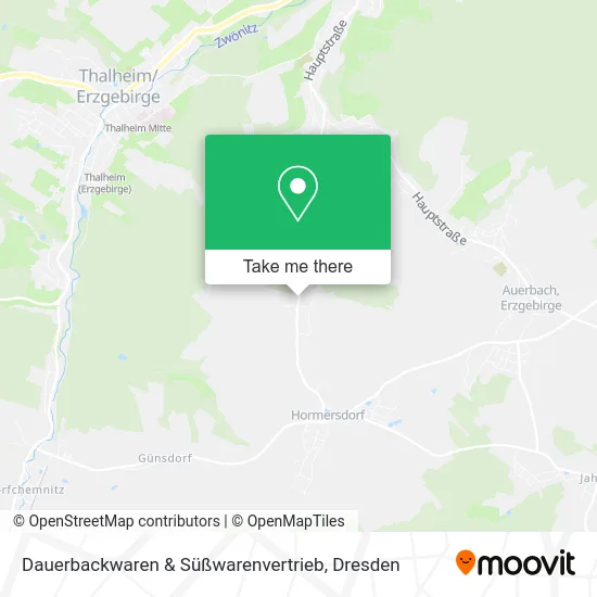Карта Dauerbackwaren & Süßwarenvertrieb