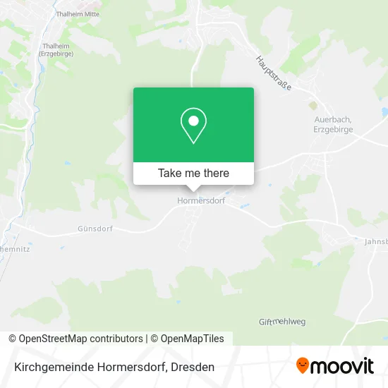 Карта Kirchgemeinde Hormersdorf