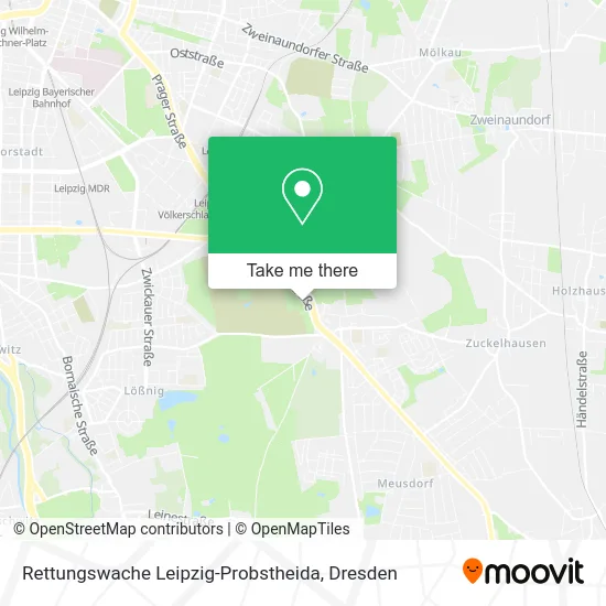 Карта Rettungswache Leipzig-Probstheida
