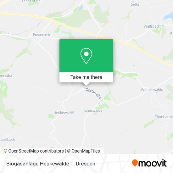 Карта Biogasanlage Heukewalde 1