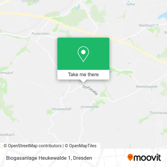 Карта Biogasanlage Heukewalde 1
