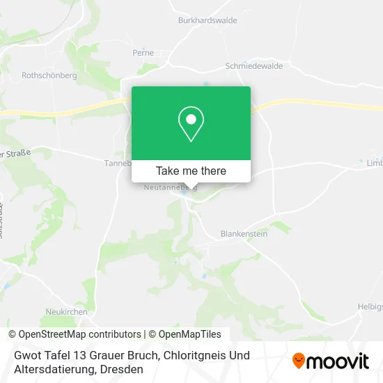 Карта Gwot Tafel 13 Grauer Bruch, Chloritgneis Und Altersdatierung