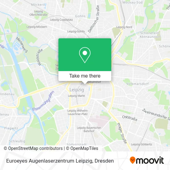 Карта Euroeyes Augenlaserzentrum Leipzig