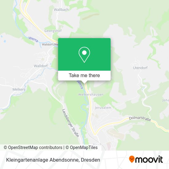 Карта Kleingartenanlage Abendsonne