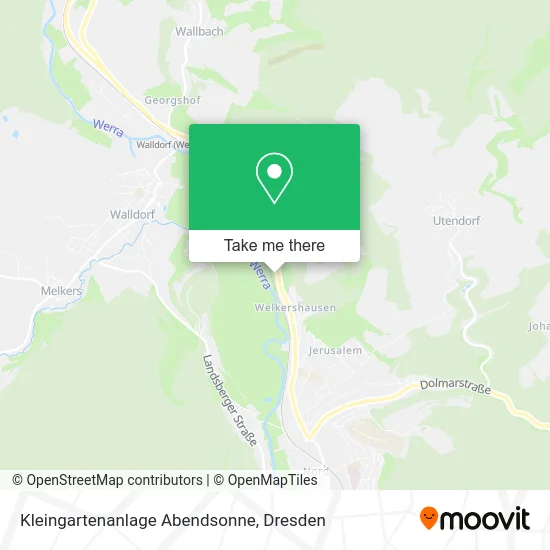 Карта Kleingartenanlage Abendsonne